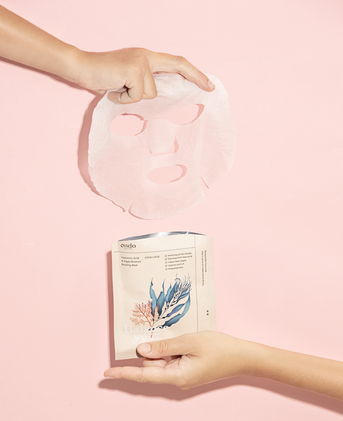 Hyaluronic Acid & Algae Moisture Boosting Mask Chok-chok - Imagen 2
